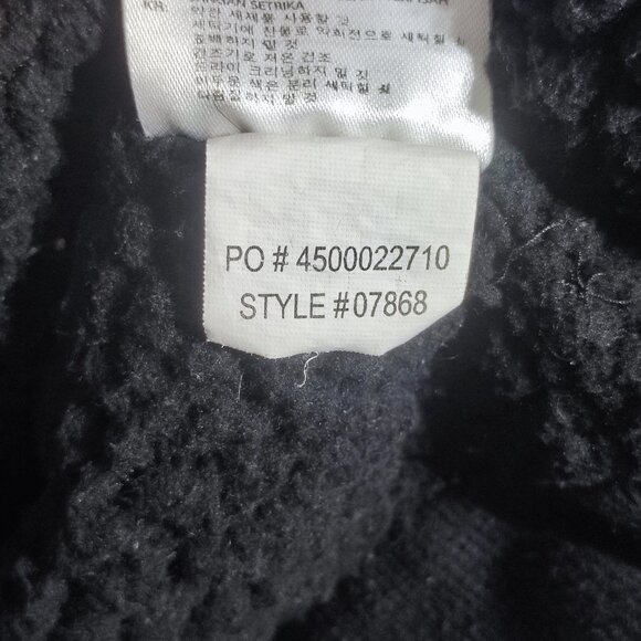 Fox Sherpa Hoodie women's junior size XL black colour with purple graphic design - Picture 8 of 11